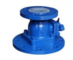 四川上、下展式衬氟放料阀